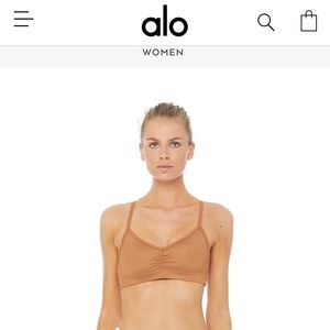 NWT Alo Sunny Strappy Bra in Henna Glossy